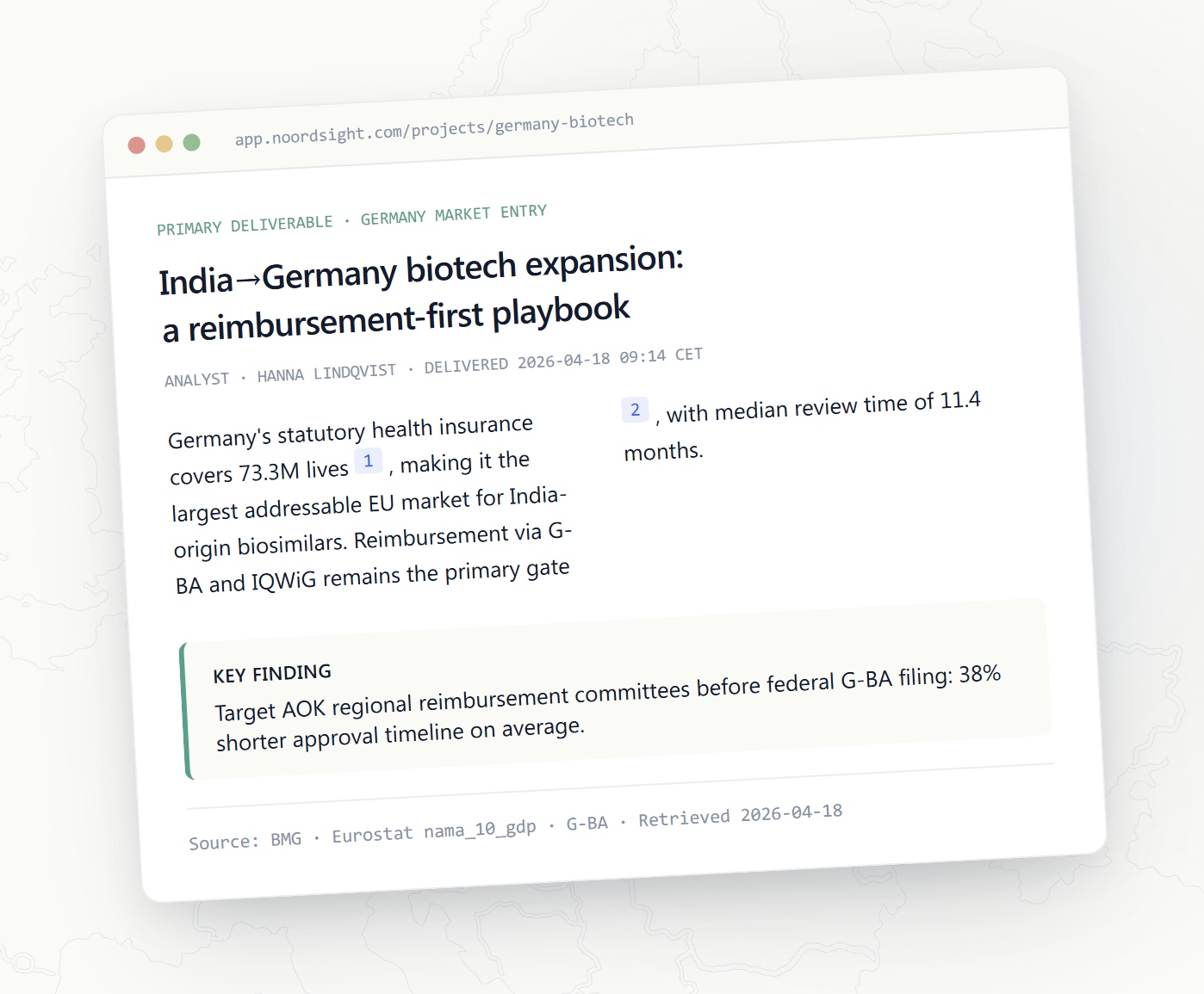 Noordsight deliverable preview